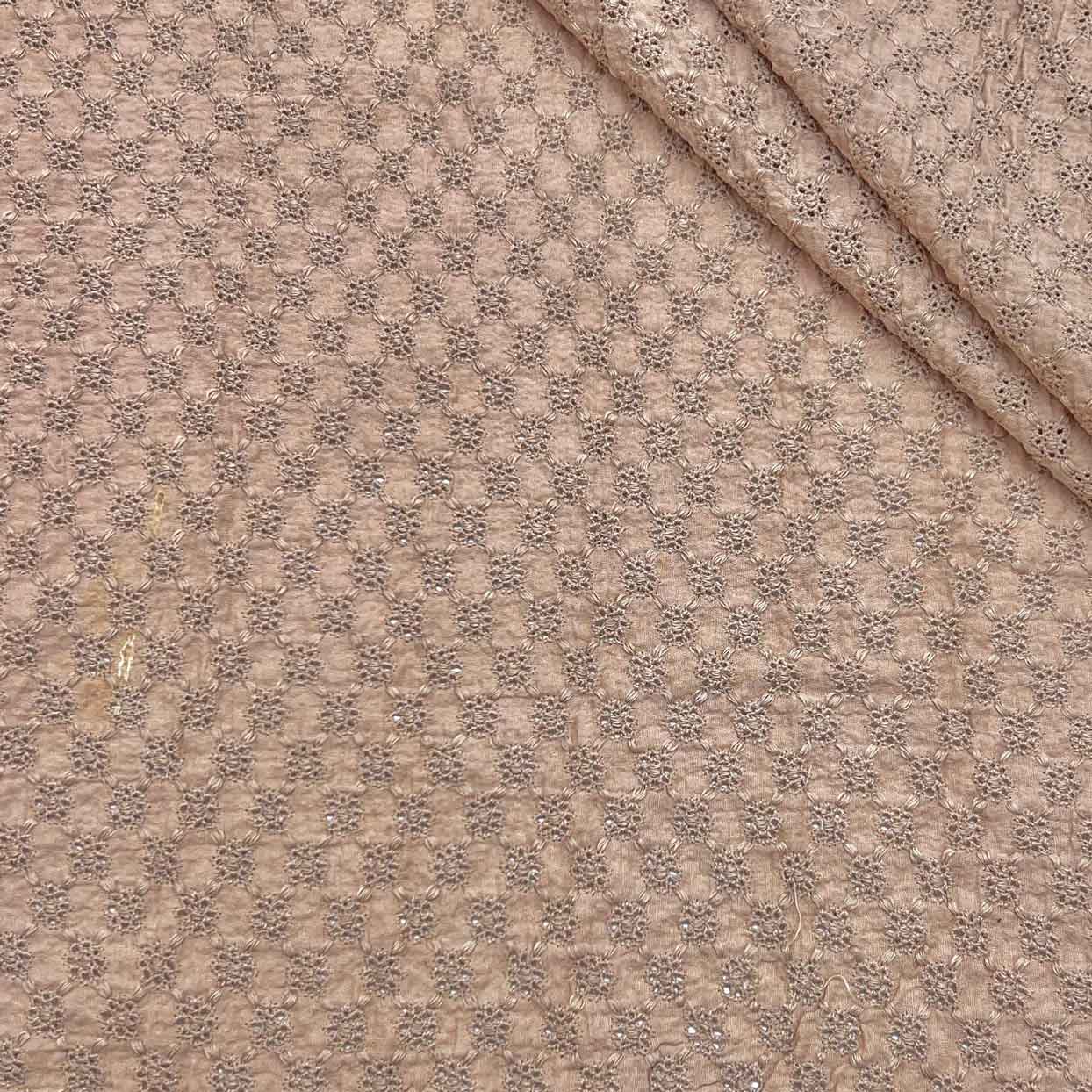 پارچه وال بوندینگ خامه دوزی رنگ نسکافه ای 