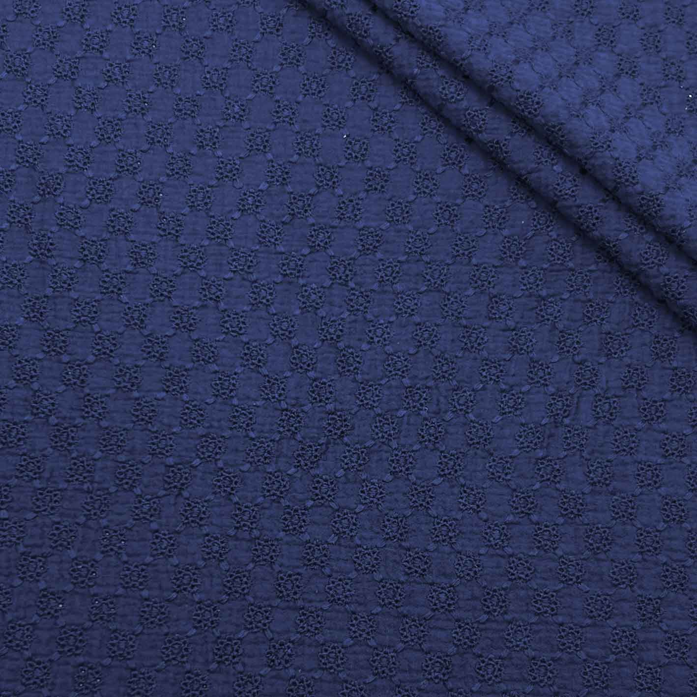 پارچه وال بوندینگ خامه دوزی رنگ سرمه ای 