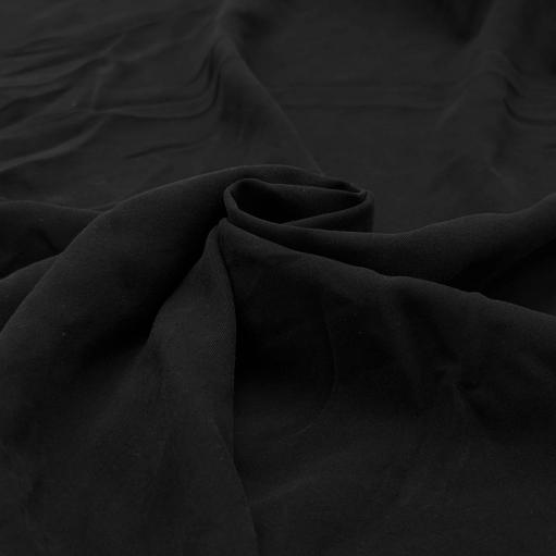 پارچه لیوسل ساده رنگ مشکی 
