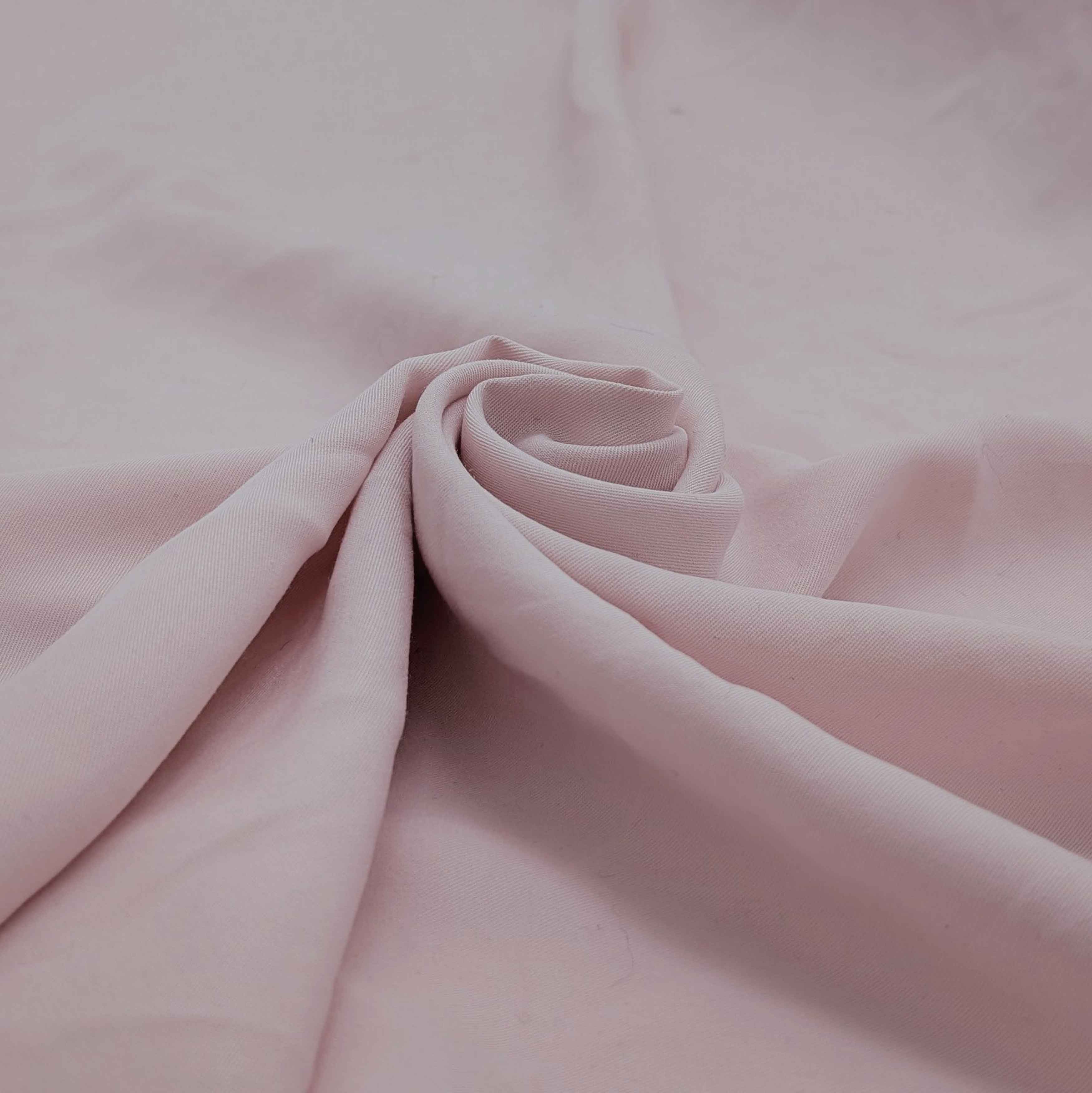 پارچه لیوسل ساده رنگ صورتی پاستیلی 