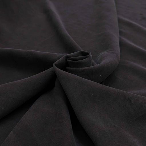 پارچه لیوسل ساده رنگ بادمجانی کبود 