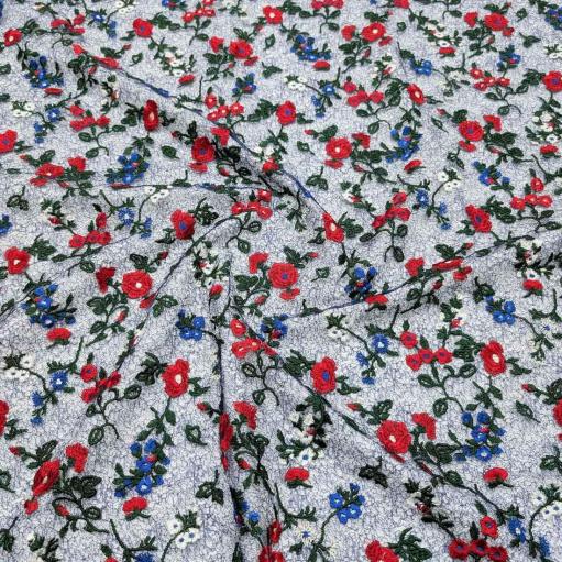 پارچه تور گلدوزی رنگ 22 