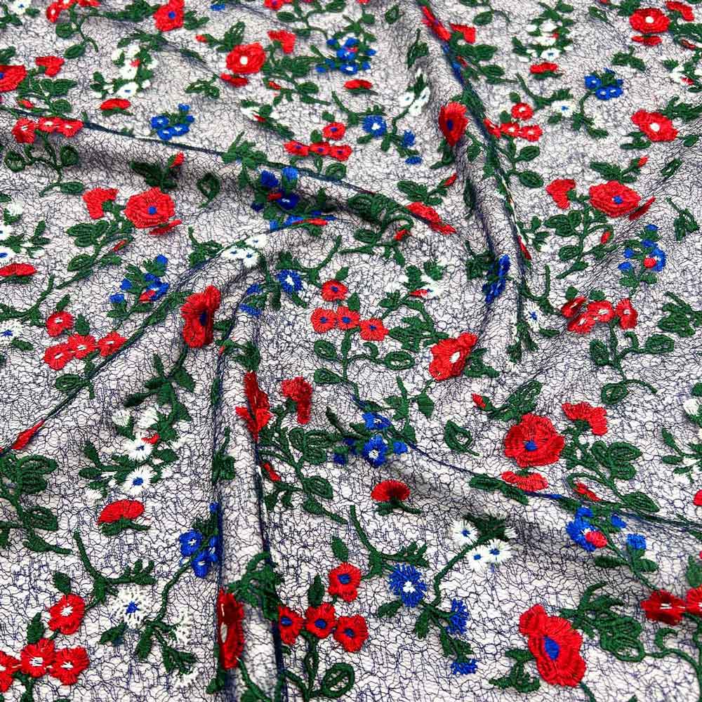 پارچه تور گلدوزی رنگ 22 