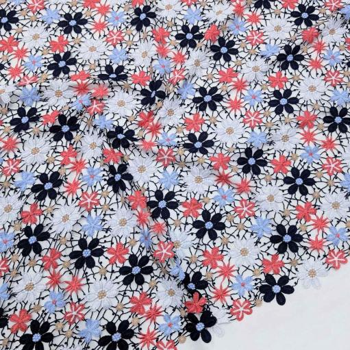 پارچه گیپور مولتی کالر رنگ 4 