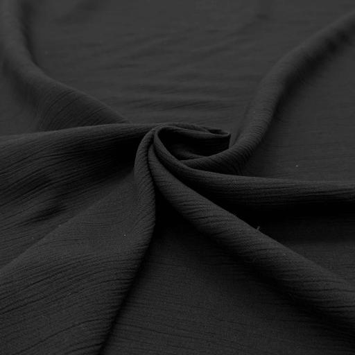 پارچه لینن ساده فرانسه رنگ مشکی 