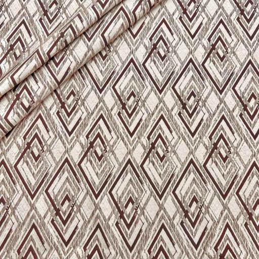 پارچه ژاکارد لمه هیلی رنگ شکلاتی 