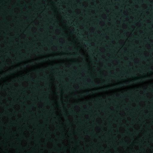 پارچه ژاکارد ویسکوز 013 رنگ سبز مشکی 
