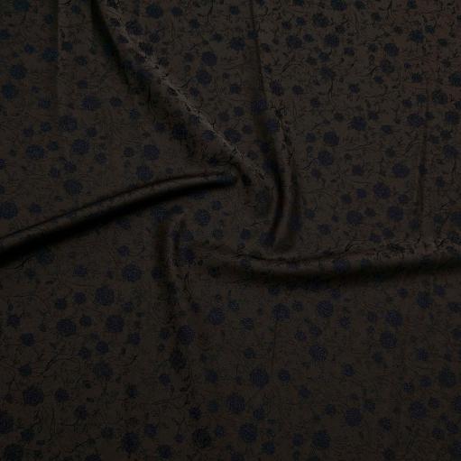 پارچه ژاکارد ویسکوز 013 رنگ شکلاتی مشکی 