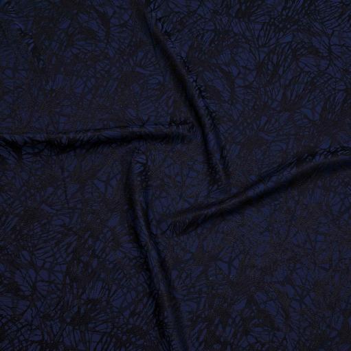 پارچه ژاکارد ابریشم 206 رنگ سرمه ای مشکی 