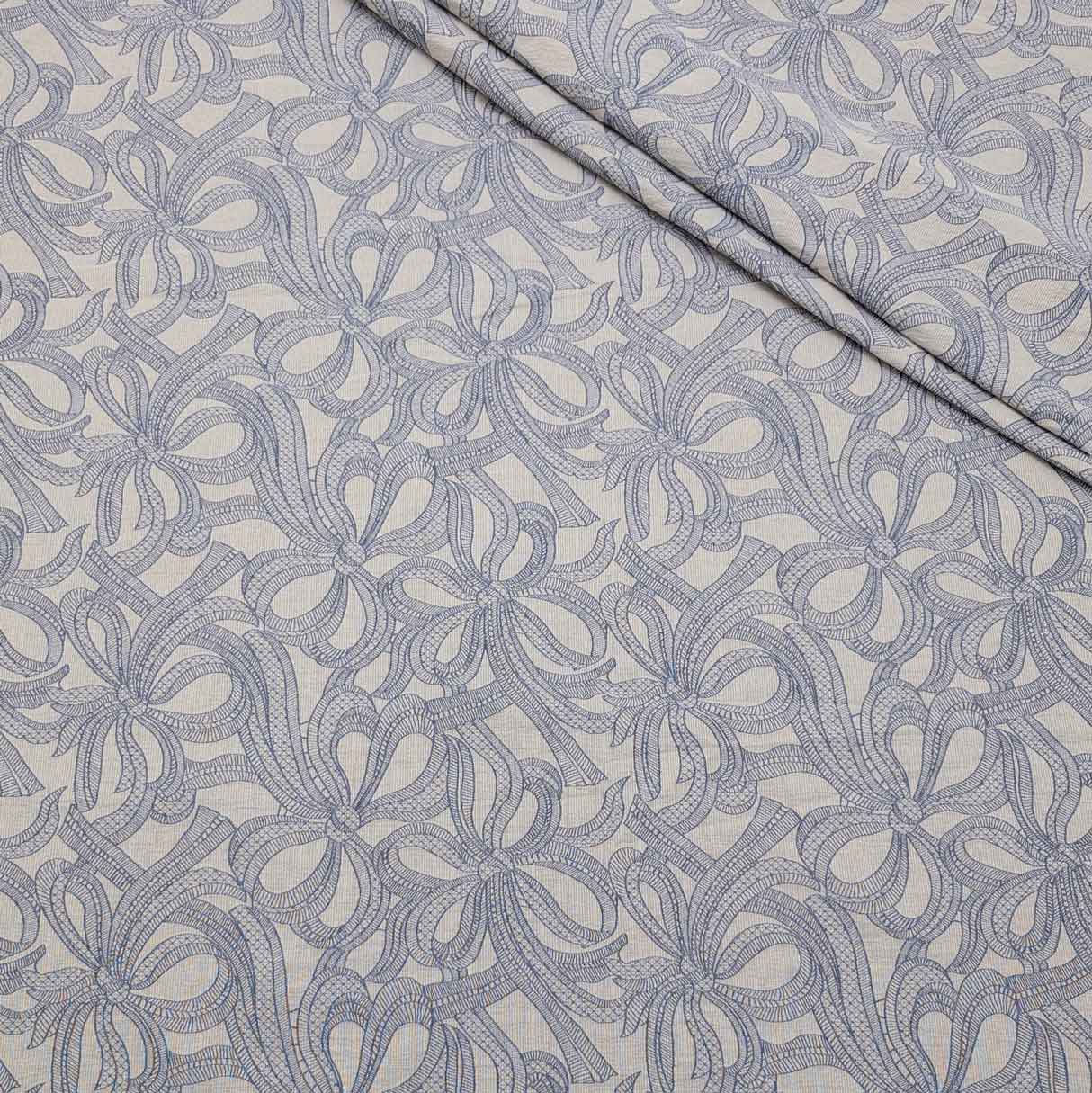 پارچه ژاکارد پنبه ترک 235 رنگ خاکی 