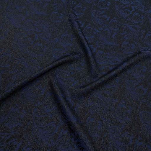 پارچه ژاکارد ویسکوز 155 رنگ سرمه ای مشکی + 