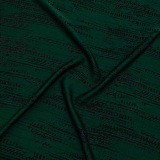 پارچه ژاکارد ویسکوز 204 رنگ سبز مشکی 