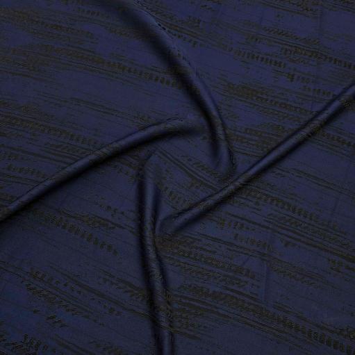پارچه ژاکارد ویسکوز 204 رنگ سرمه ای مشکی 