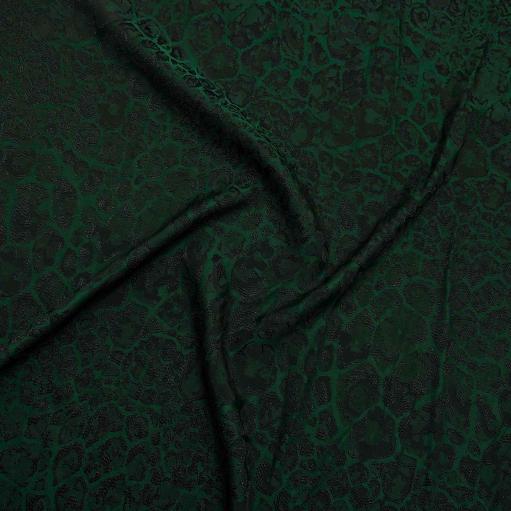 پارچه ژاکارد ویسکوز 207 رنگ سبز مشکی 