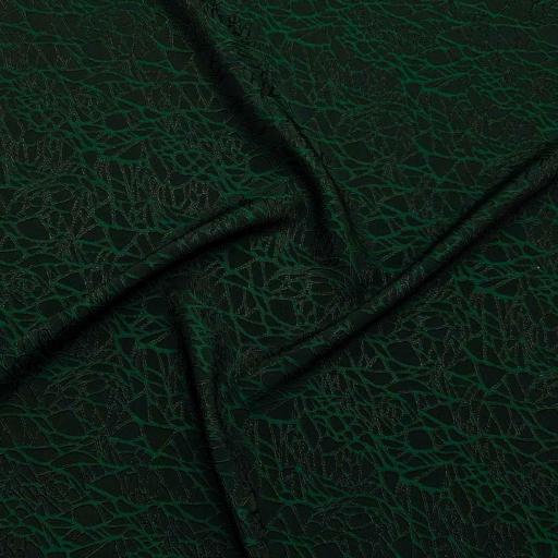 پارچه ژاکارد ویسکوز 209 رنگ سبز مشکی 