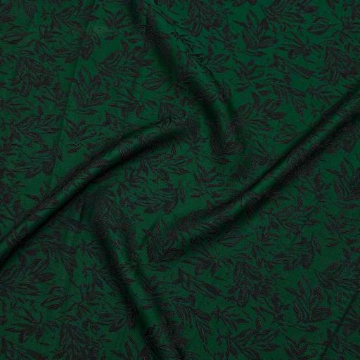 پارچه ژاکارد ویسکوز 219 رنگ سبز مشکی 