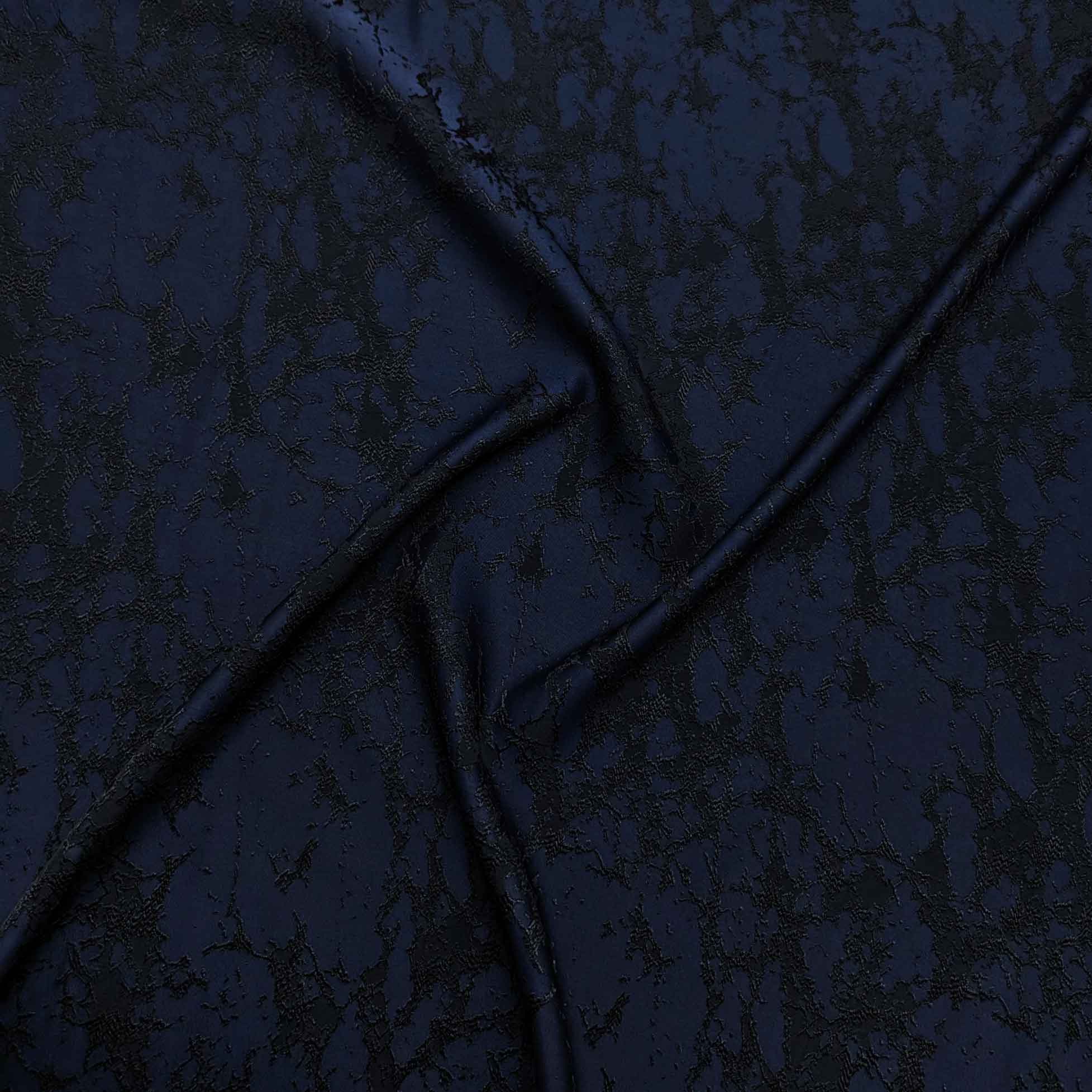 پارچه ژاکارد ویسکوز 220 رنگ سرمه ای مشکی 