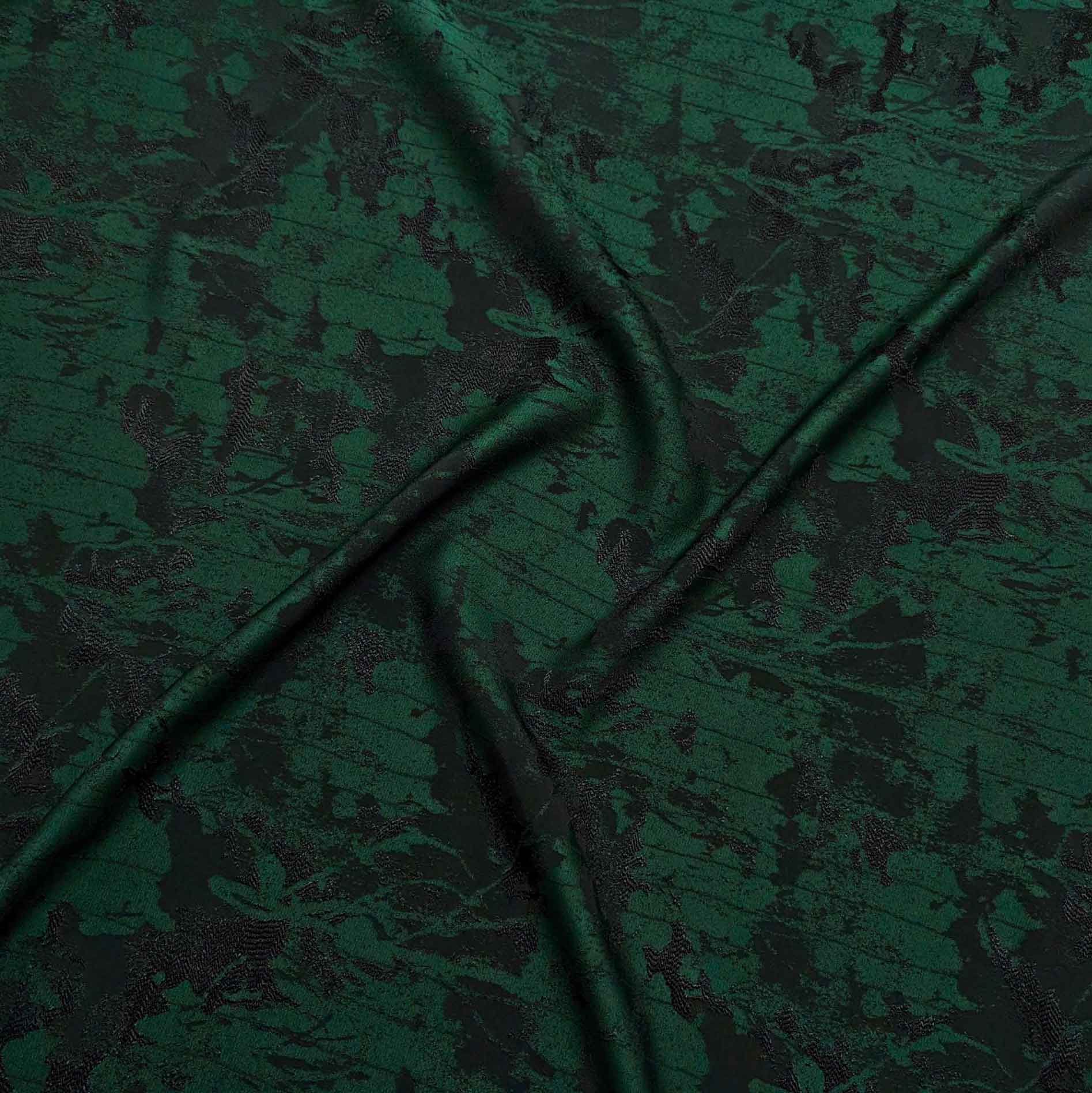 پارچه ژاکارد ویسکوز 222 رنگ سبز مشکی 