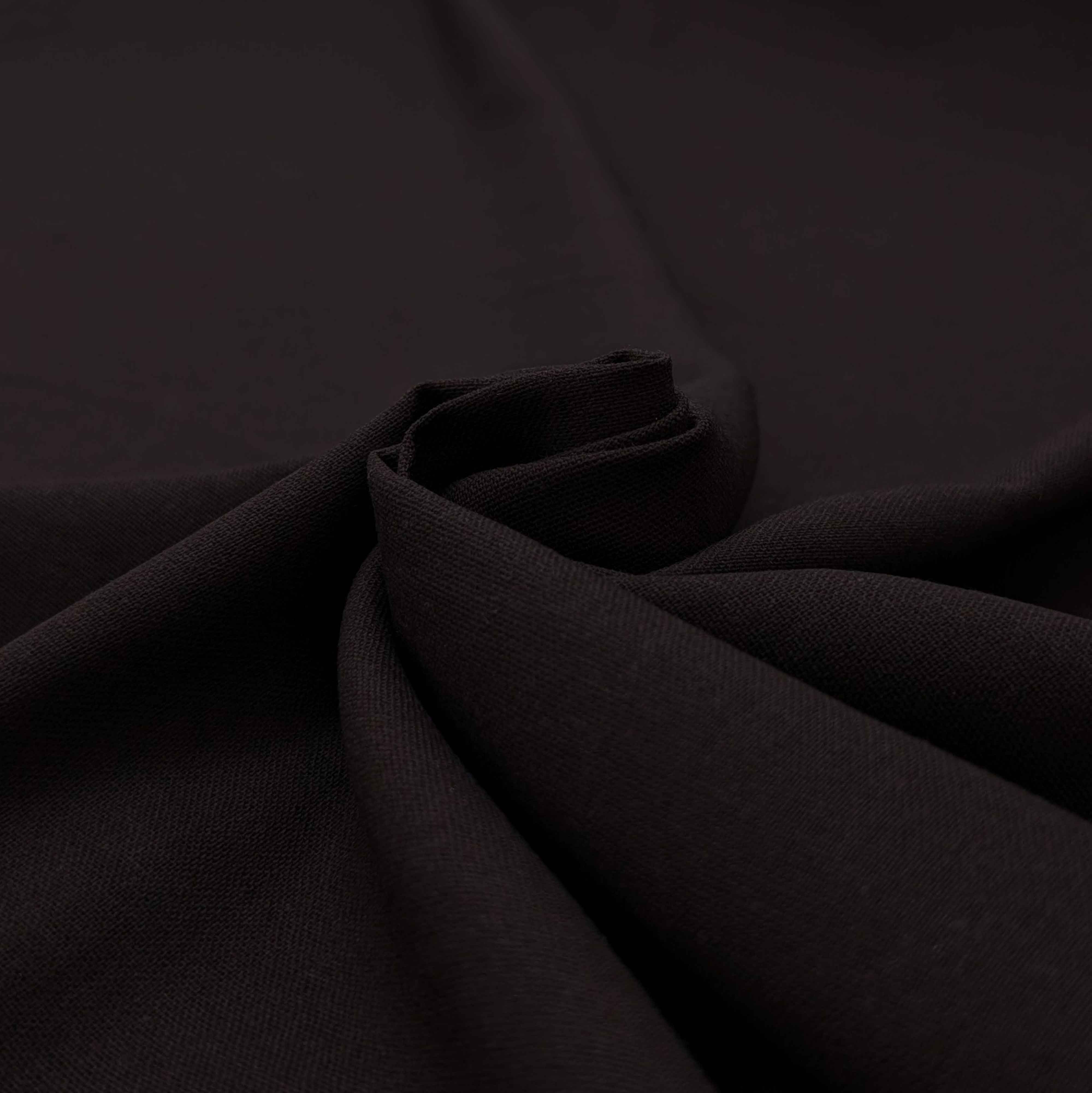 پارچه لینن ساده برشکا رنگ شکلاتی سوخته 