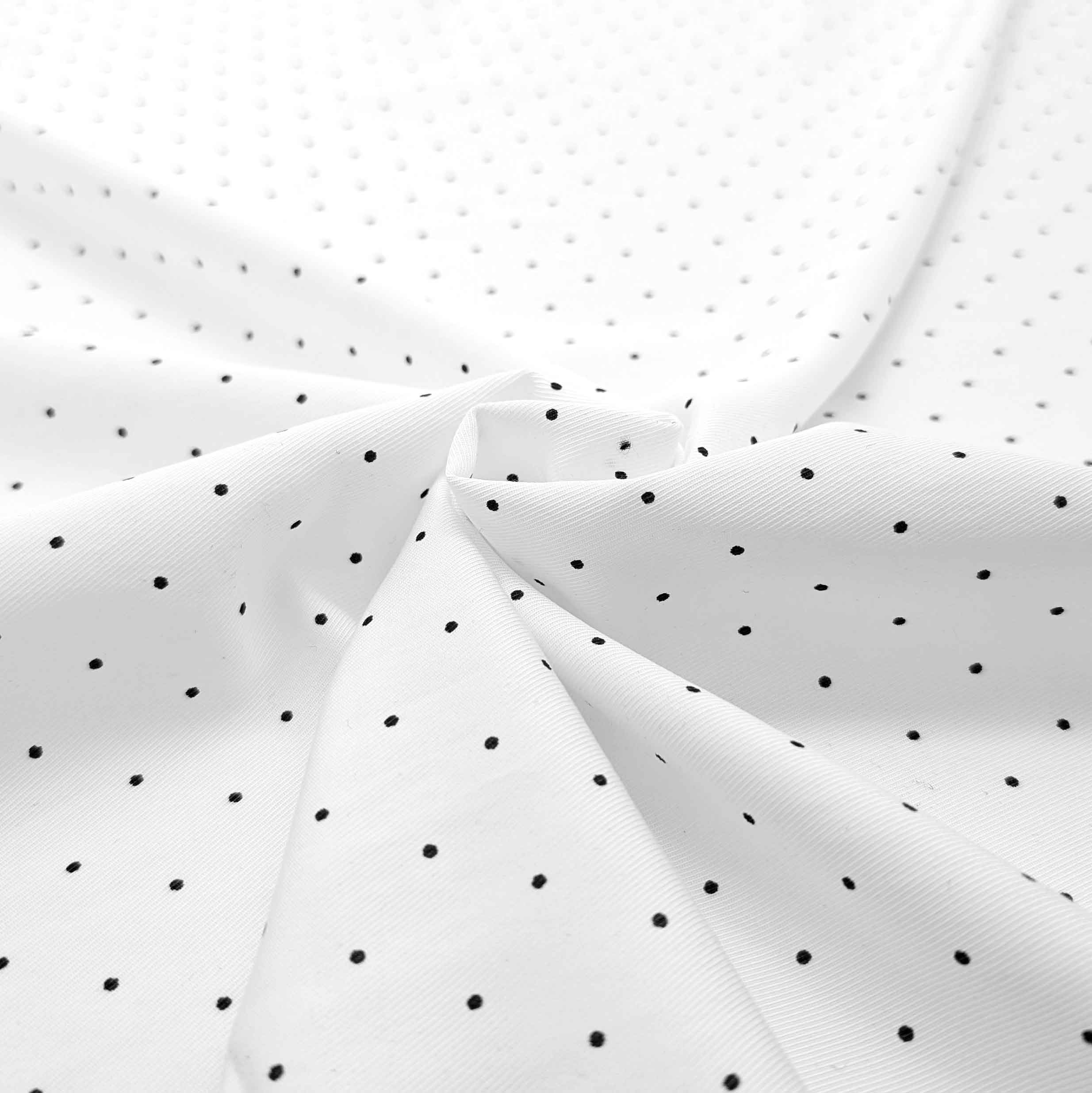 پارچه کتان سیلک خالدار رنگ آفوایت 