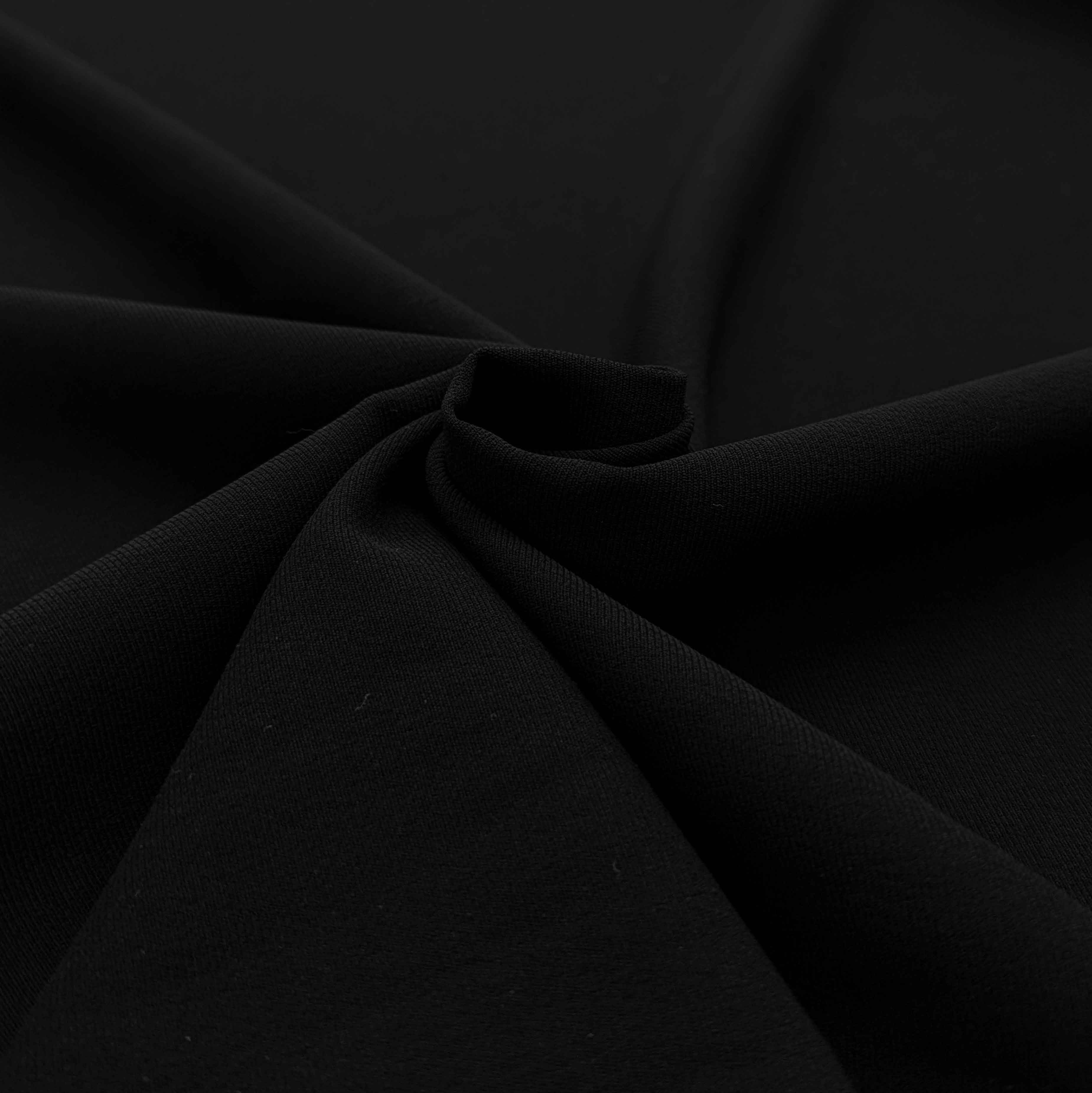 پارچه کرپ کنزو ایرانی رنگ مشکی 