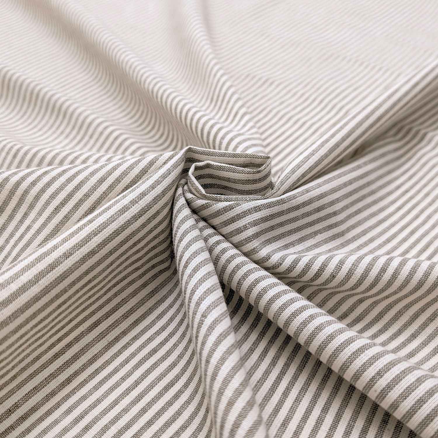 پارچه لینن راه راه ترک رنگ کاراملی 