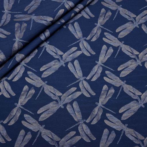 پارچه ژاکارد تافته 239 رنگ سرمه ای 