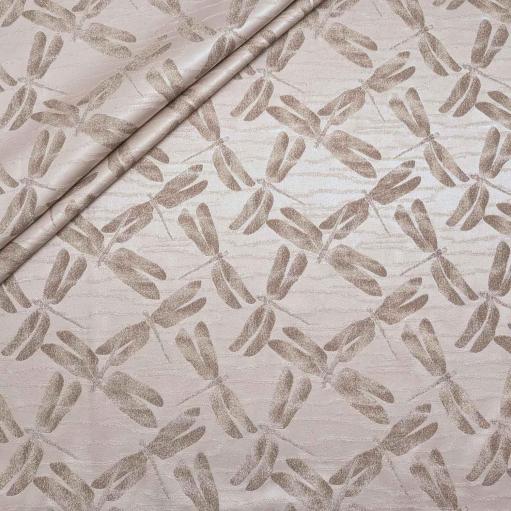 پارچه ژاکارد تافته 239 رنگ کاراملی 