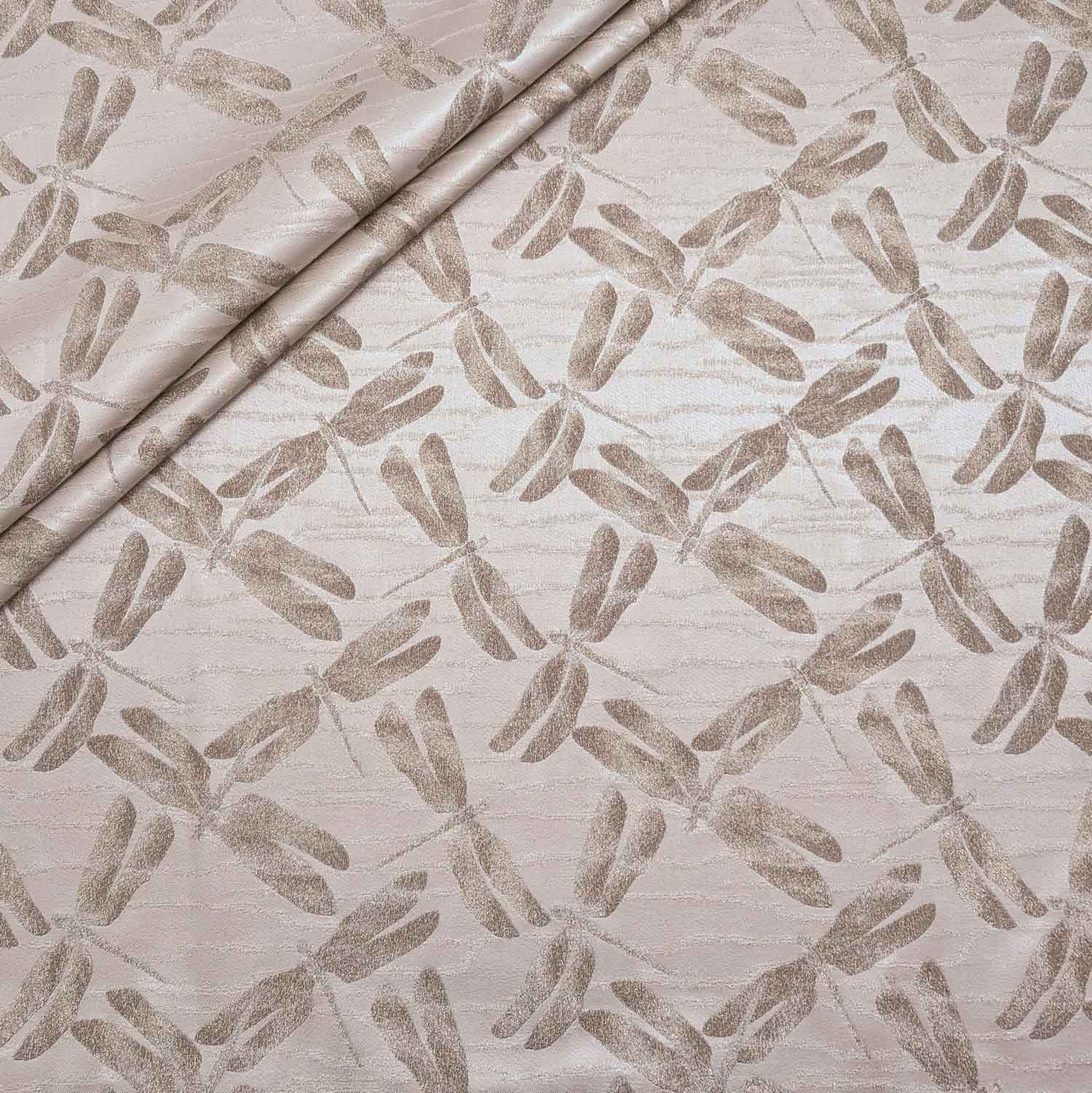 پارچه ژاکارد تافته 239 رنگ کاراملی 