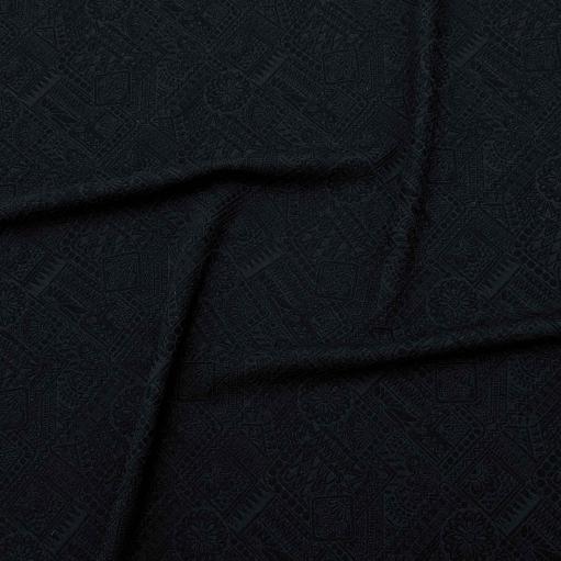 پارچه ژاکارد پنبه 244 رنگ مشکی 