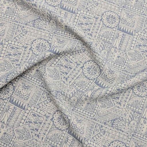 پارچه ژاکارد پنبه 244 رنگ کرم 