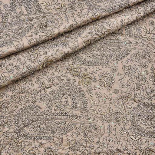 پارچه ابریشم سوزن دوزی هندی رنگ 1-4 