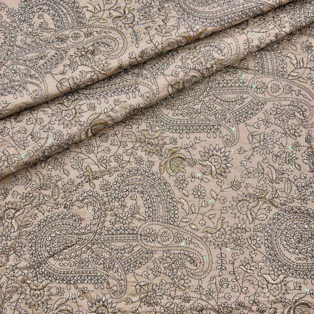پارچه ابریشم سوزن دوزی هندی رنگ 1-4 