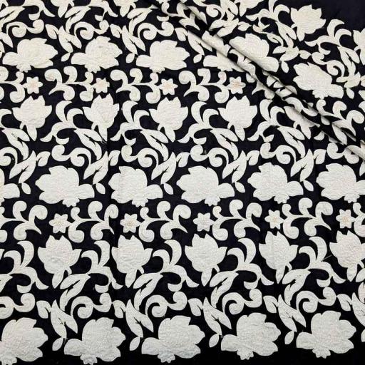 پارچه لینن سوزن دوزی هندی 154 رنگ 154-1 