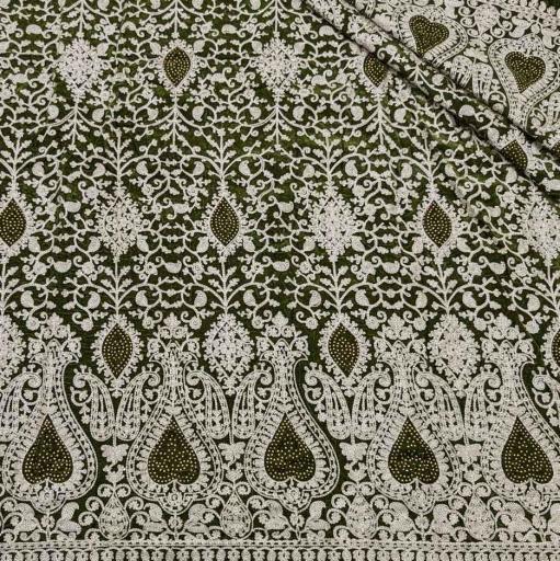 پارچه مخمل سوزندوزی هندی رنگ 135-5 