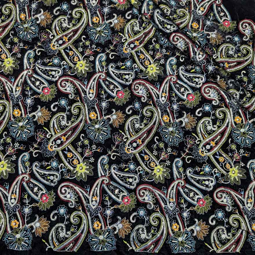 پارچه مخمل سوزندوزی هندی رنگ 212-3 