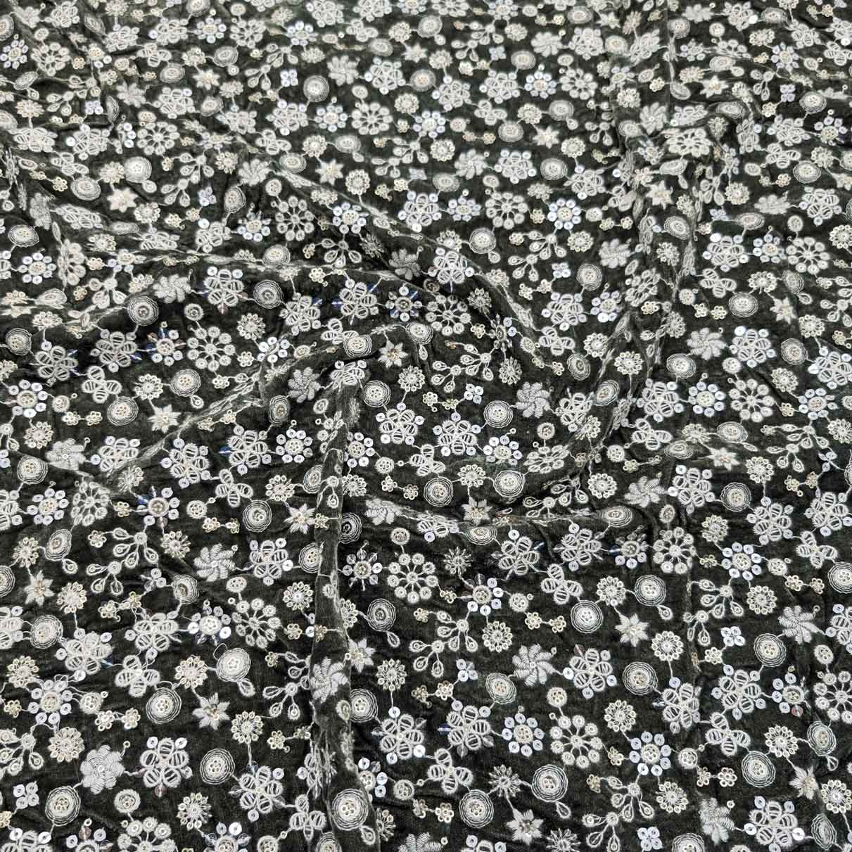 پارچه مخمل سوزندوزی هندی رنگ 216-3 