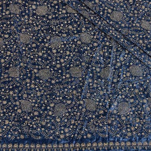 پارچه مخمل سوزندوزی هندی رنگ 221-3 