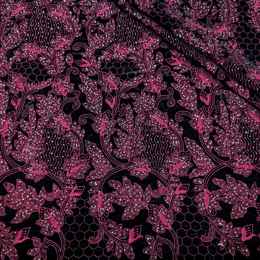 پارچه مخمل سوزندوزی هندی رنگ 207-8 