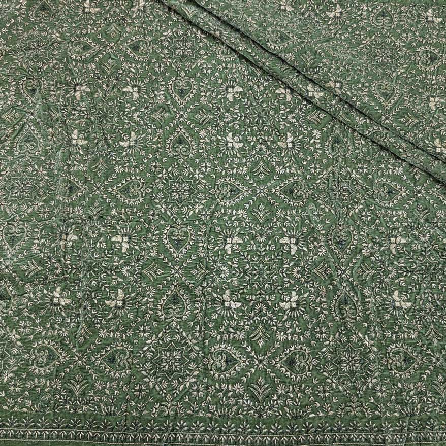 پارچه مخمل سوزندوزی هندی رنگ 222-3 
