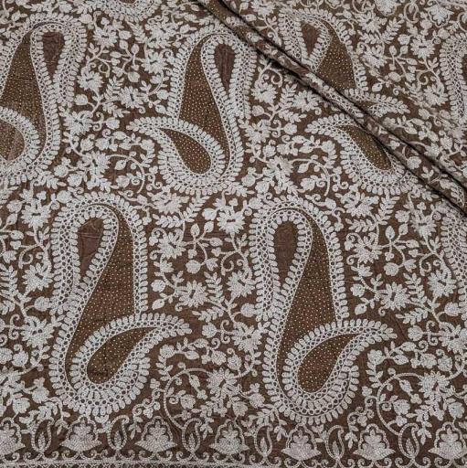 پارچه مخمل سوزندوزی هندی رنگ 209-7 