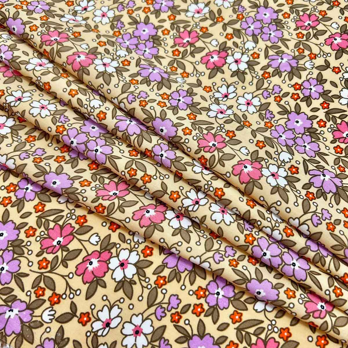 پارچه نخی گلدار رنگ 850 