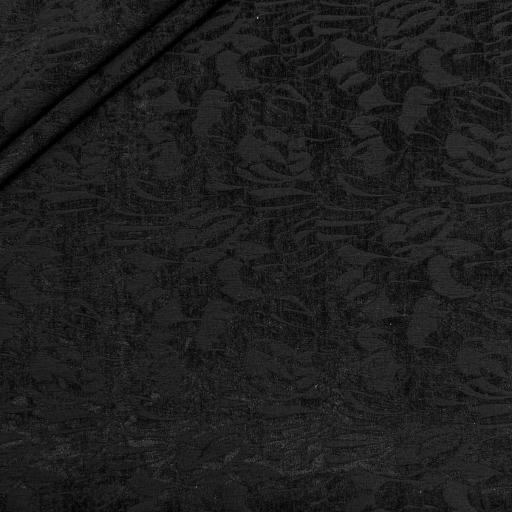 پارچه ژاکارد شانل 261 رنگ مشکی پر کلاغی 